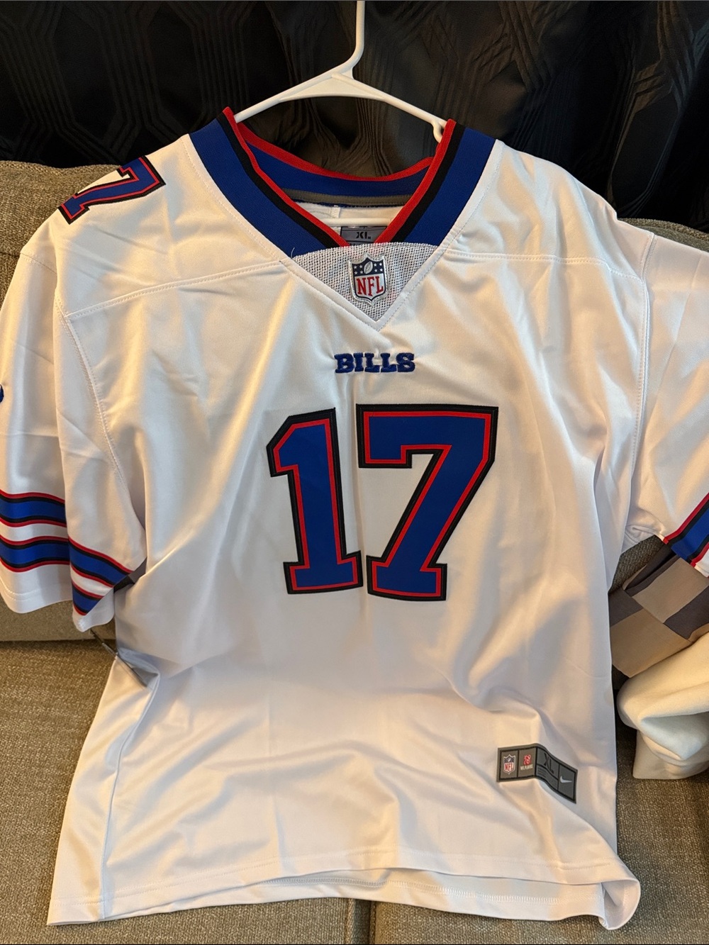 Buffalo Bills Josh Allen White Men's NFL Jersey